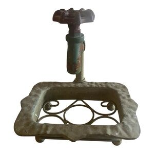 Decorative Plant Holder with Faucet Design